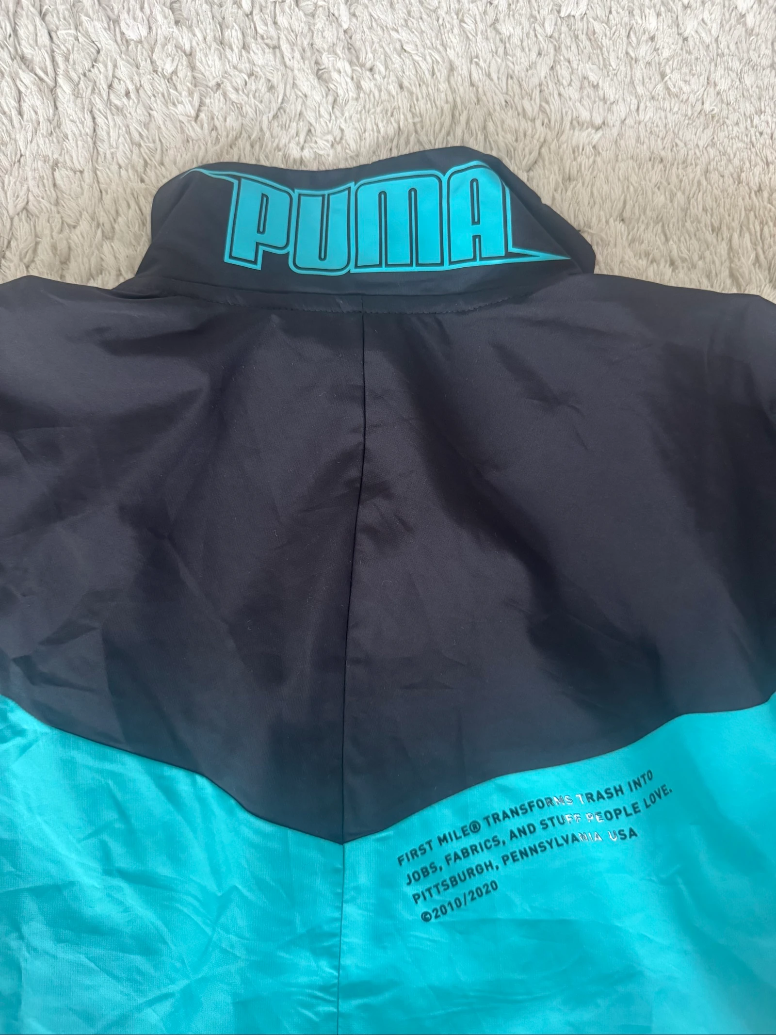 Puma Cropped Windbreaker Zomer Vintage Jas Dames M Hardlopen Colorblock Lichtgewicht – photo 8